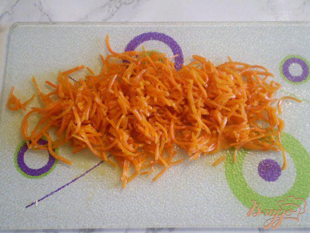 Фото приготовление рецепта: Салат морской с корейской морковью шаг №3