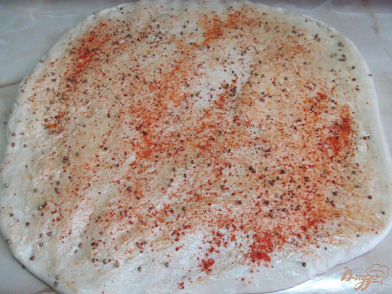 Фото приготовление рецепта: Хлеб-улитка с паприкой и кориандром шаг №10
