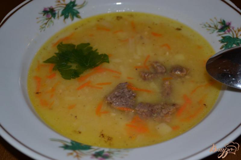 Фото приготовление рецепта: Гороховый суп-пюре с говядиной шаг №9