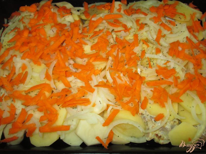 Фото приготовление рецепта: Запеканка с картофелем по-деревенски шаг №4