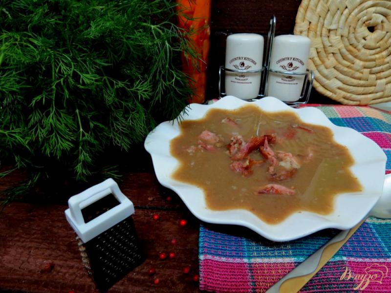 Фото приготовление рецепта: Суп пюре с чечевицей и копчёностями шаг №11