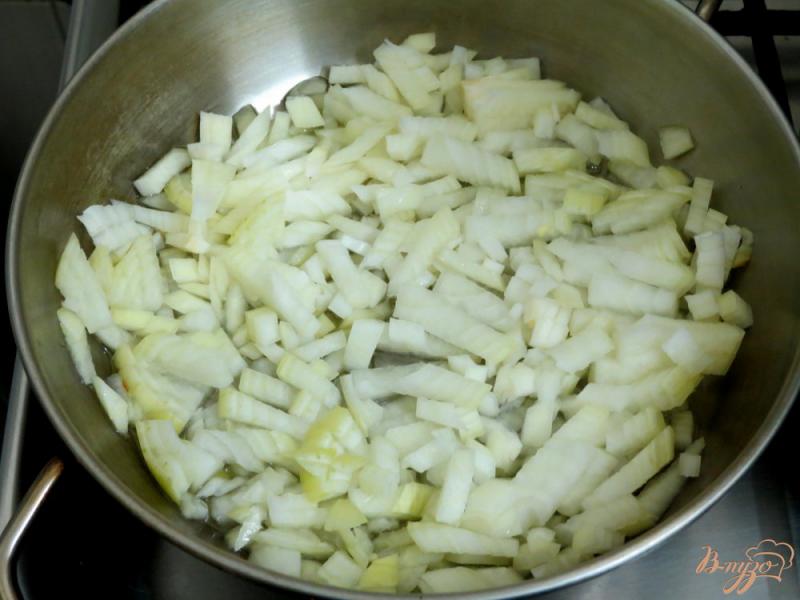 Фото приготовление рецепта: Суп пюре с чечевицей и копчёностями шаг №5
