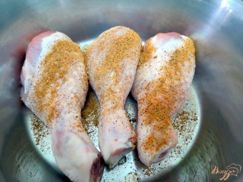 Фото приготовление рецепта: Куриные голени в апельсиновом маринаде шаг №3