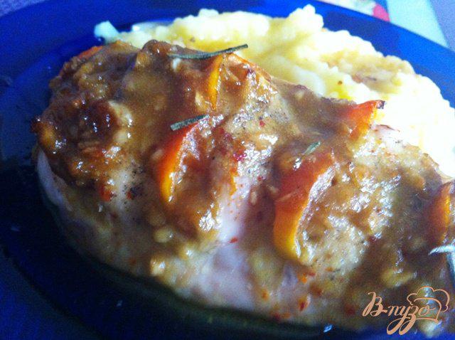 Фото приготовление рецепта: Куриное филе с помидорами черри шаг №9