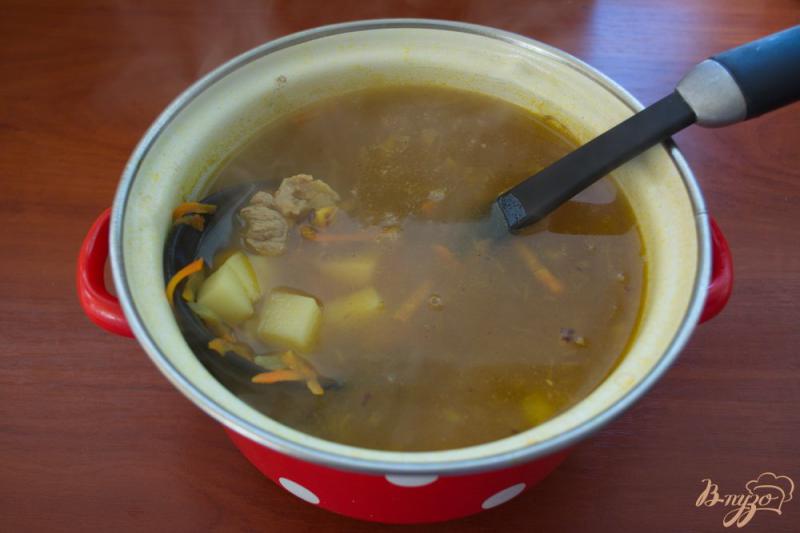 Фото приготовление рецепта: Легкий суп с мясом шаг №6