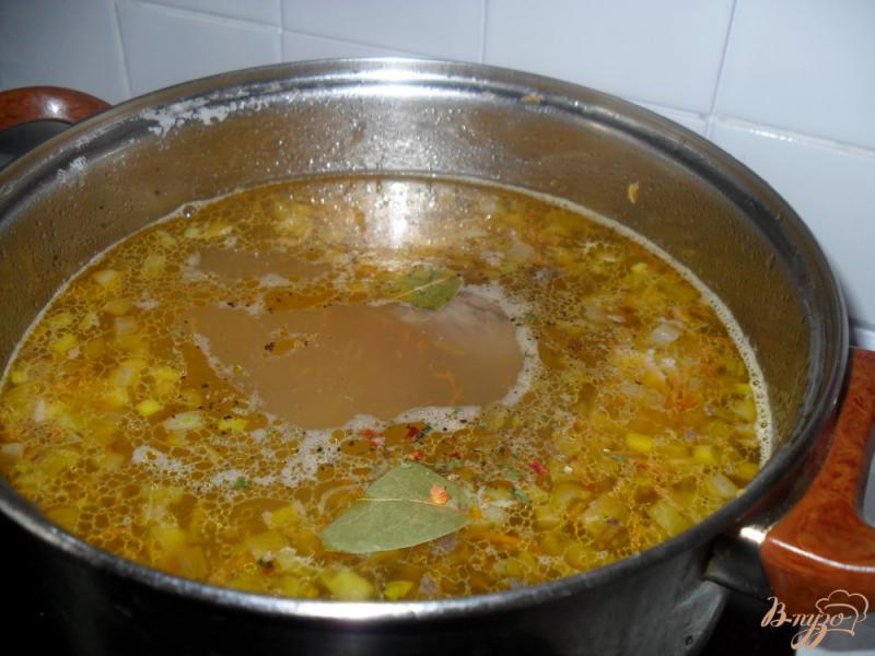 Фото приготовление рецепта: Гороховый суп со свининой шаг №6