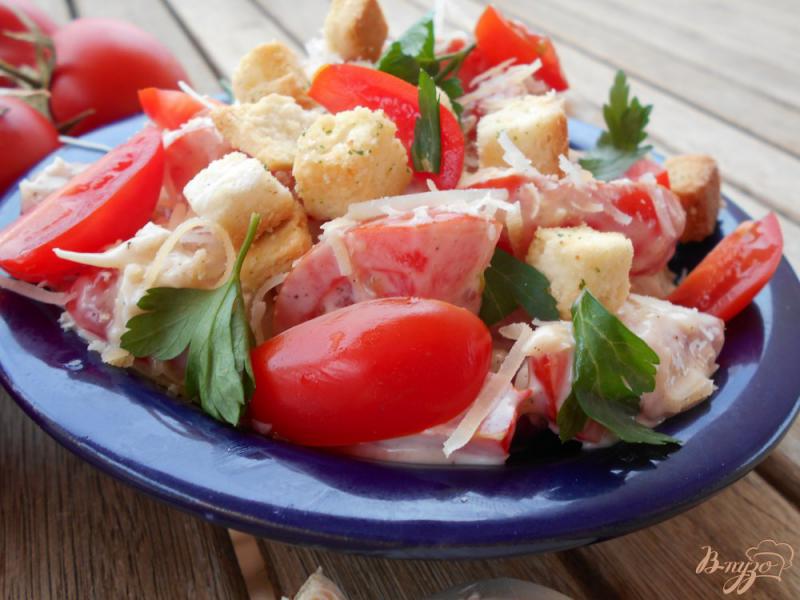 Фото приготовление рецепта: Салат из черри-томатов шаг №5
