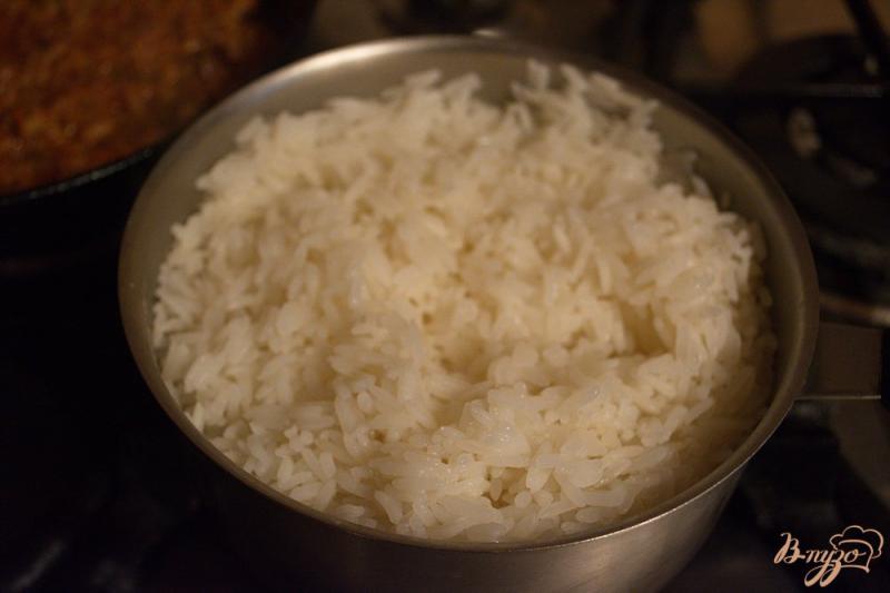 Фото приготовление рецепта: Детская запеканка с рисом и фаршем шаг №6