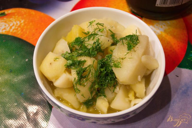 Фото приготовление рецепта: Картошка с двойным маслом шаг №6