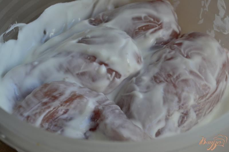 Фото приготовление рецепта: Куриные грудки в панировке из овсяных хлопьев шаг №1