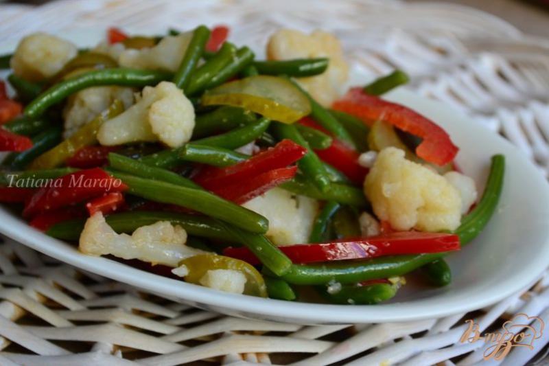 Фото приготовление рецепта: Теплый овощной салат шаг №4