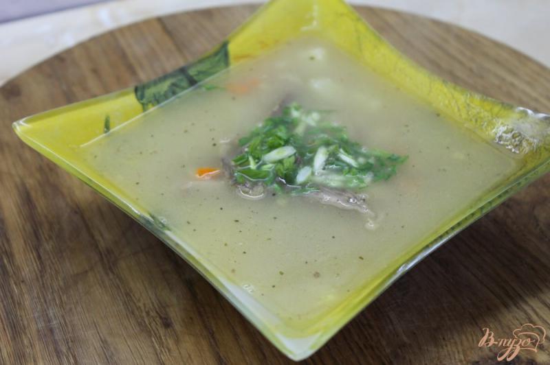 Фото приготовление рецепта: Суп с нутом и фасолью с курицей шаг №7