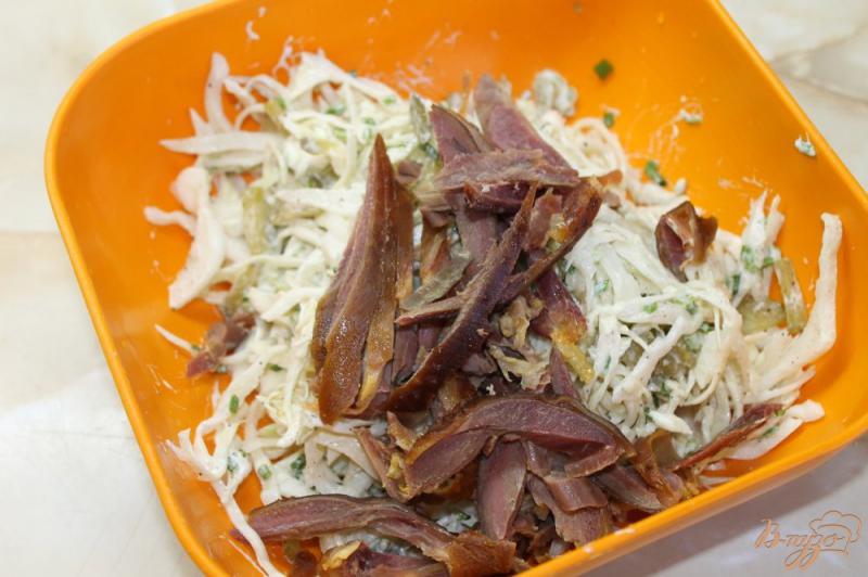 Фото приготовление рецепта: Сhicken лаваш с салатом шаг №5