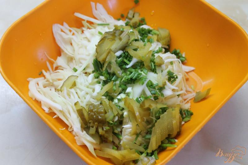 Фото приготовление рецепта: Сhicken лаваш с салатом шаг №3