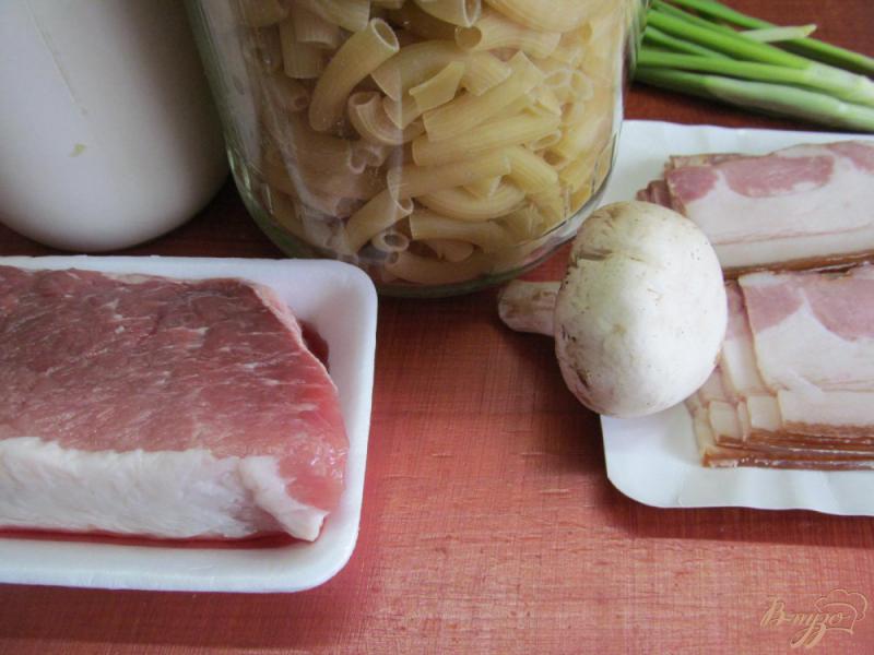 Фото приготовление рецепта: Запеканка из макарон и свинины шаг №1