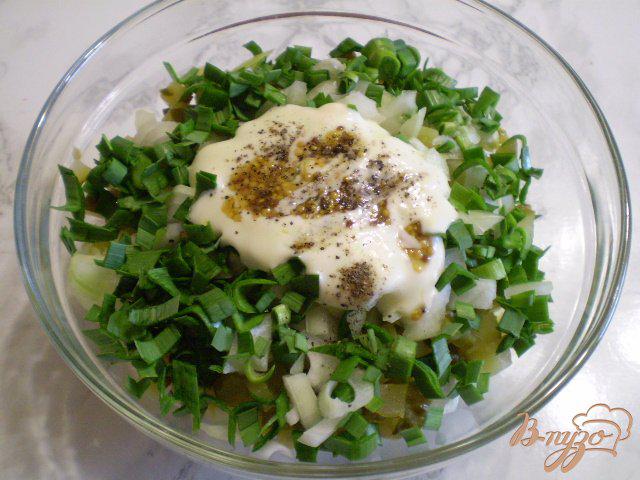 Фото приготовление рецепта: Овощной зимний салат шаг №7