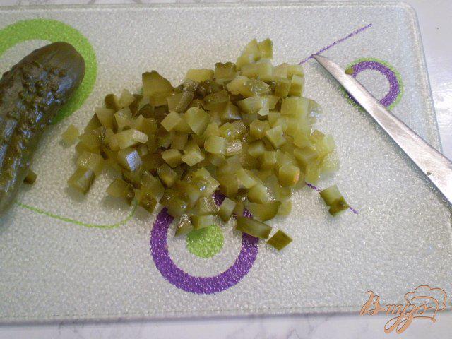 Фото приготовление рецепта: Овощной салат с шампиньонами шаг №5