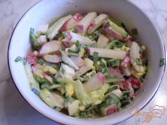 Фото приготовление рецепта: Весенний салат шаг №7
