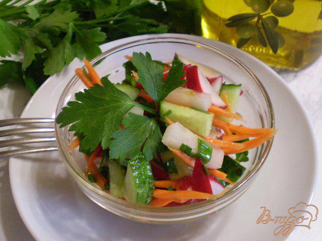 Фото приготовление рецепта: Весенний салат с морковкой шаг №8