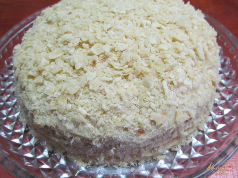 Фото приготовление рецепта: Торт на сковороде с творожной начинкой шаг №16