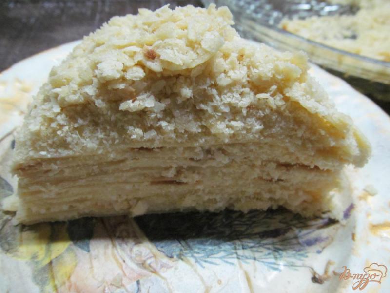 Фото приготовление рецепта: Торт на сковороде с творожной начинкой шаг №17