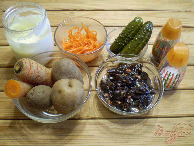 Фото приготовление рецепта: Грибной салат шаг №1