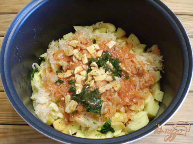 Фото приготовление рецепта: Рагу из овощей в мультиварке шаг №6