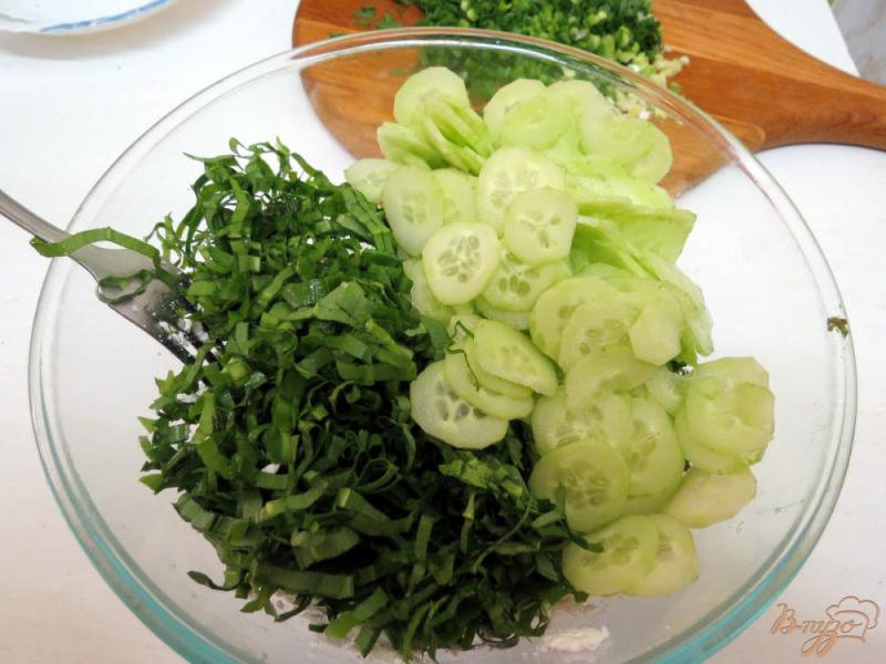 Фото приготовление рецепта: Салат зелёный шаг №6