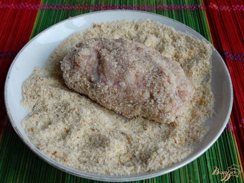 Фото приготовление рецепта: Куриные гречаники с яично-сырной начинкой шаг №6