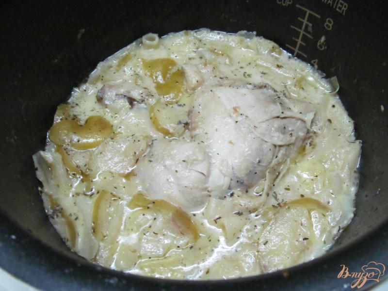 Фото приготовление рецепта: Курица с капустой в горчичном соусе шаг №12