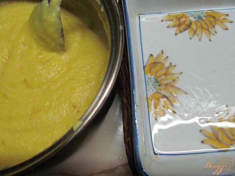 Фото приготовление рецепта: Десерт из манки и апельсина шаг №6