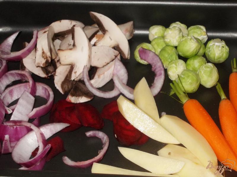 Фото приготовление рецепта: Гарнир из зимних овощей шаг №2