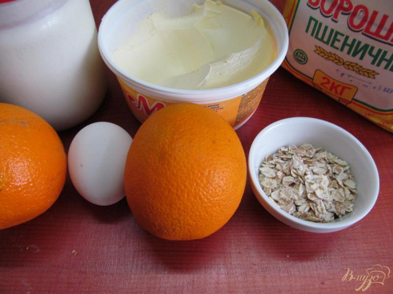 Фото приготовление рецепта: Пышное печенье из жмыха апельсина шаг №1