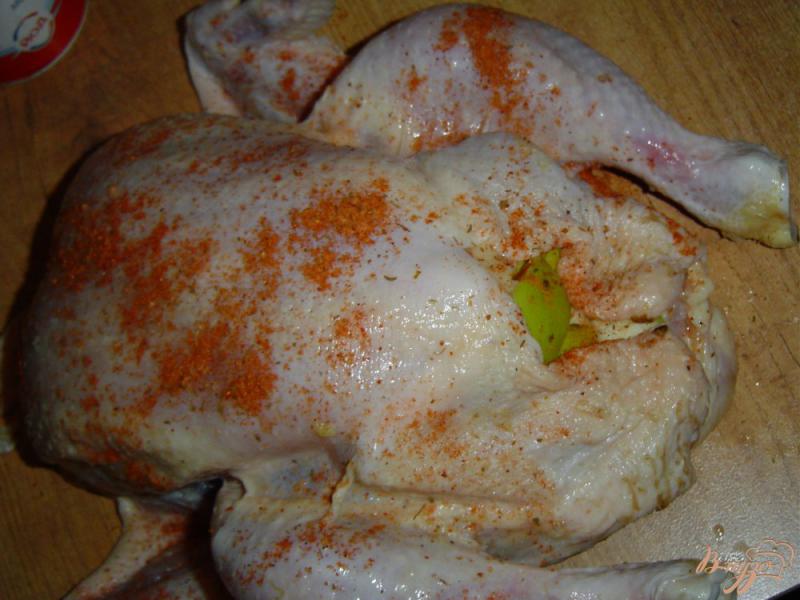 Фото приготовление рецепта: Курица с яблоками шаг №4