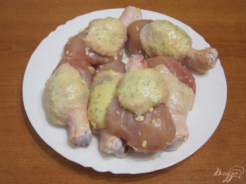 Фото приготовление рецепта: Куриные ножки в беконе шаг №6