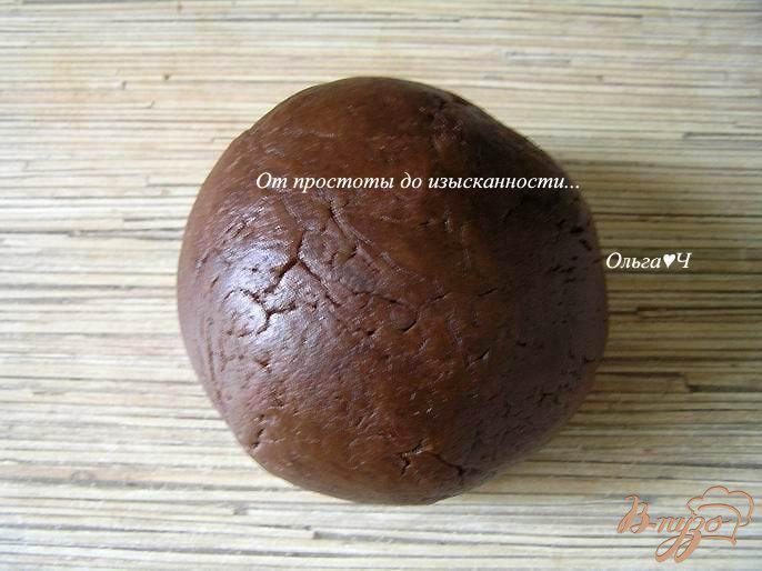 Фото приготовление рецепта: Шоколадное печенье с шоколадным кремом шаг №3