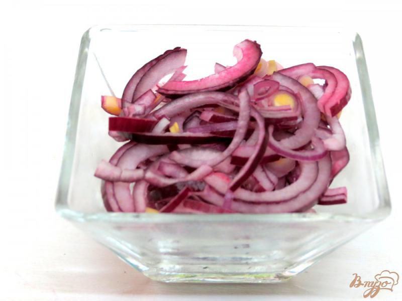 Фото приготовление рецепта: Салат с сельдью и яблоком шаг №2