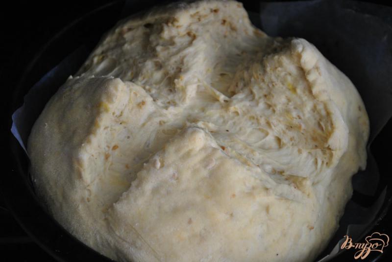 Фото приготовление рецепта: Хлеб с кунжутом и льном шаг №4