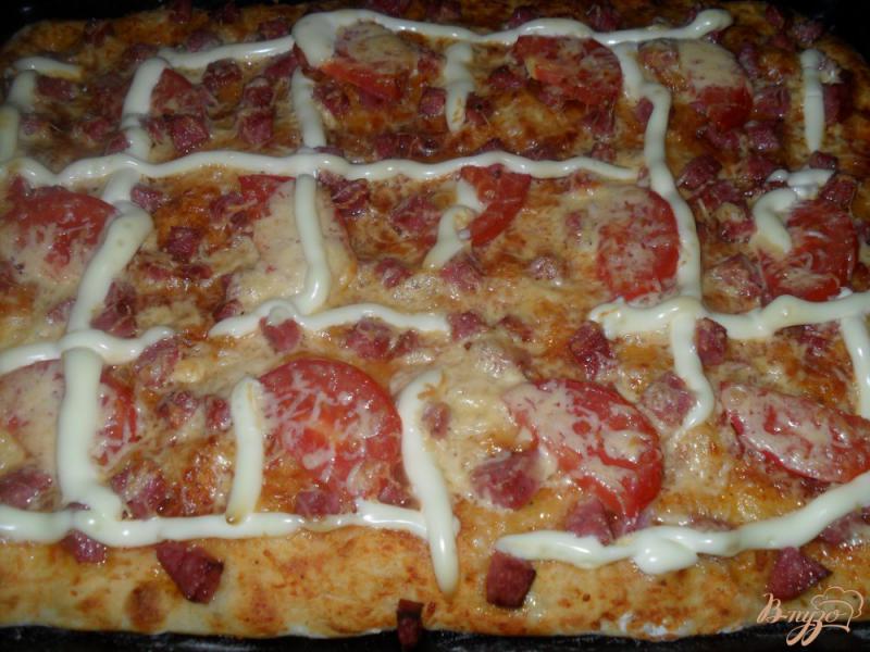 Фото приготовление рецепта: Пицца «Ташир» шаг №11