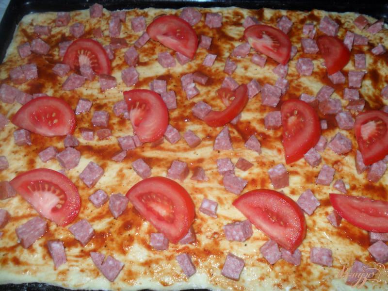 Фото приготовление рецепта: Пицца «Ташир» шаг №9