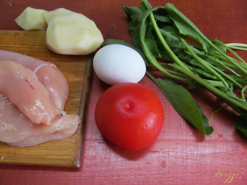 Фото приготовление рецепта: Теплый салат с курицей шаг №1