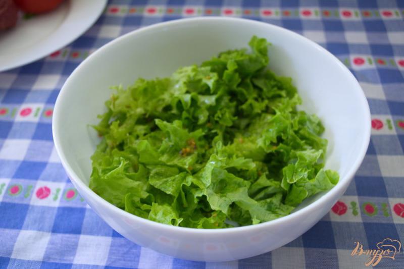 Фото приготовление рецепта: Арагонский салат с салями шаг №3