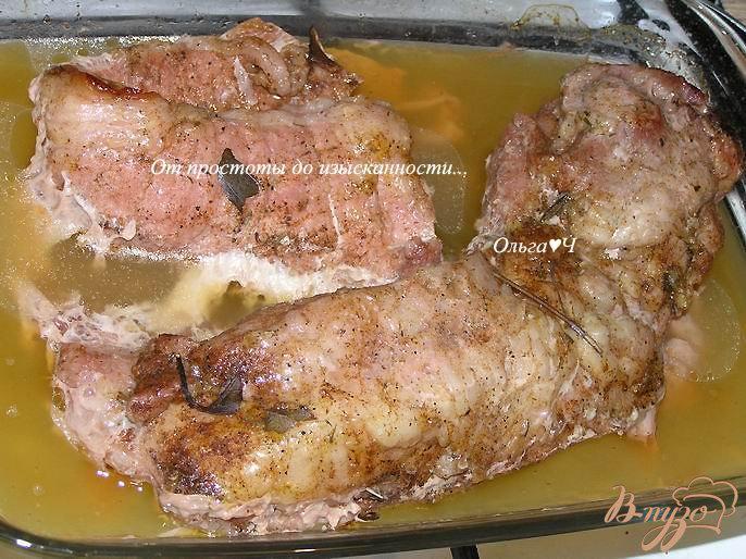 Фото приготовление рецепта: Запеченный свиной карбонад шаг №3