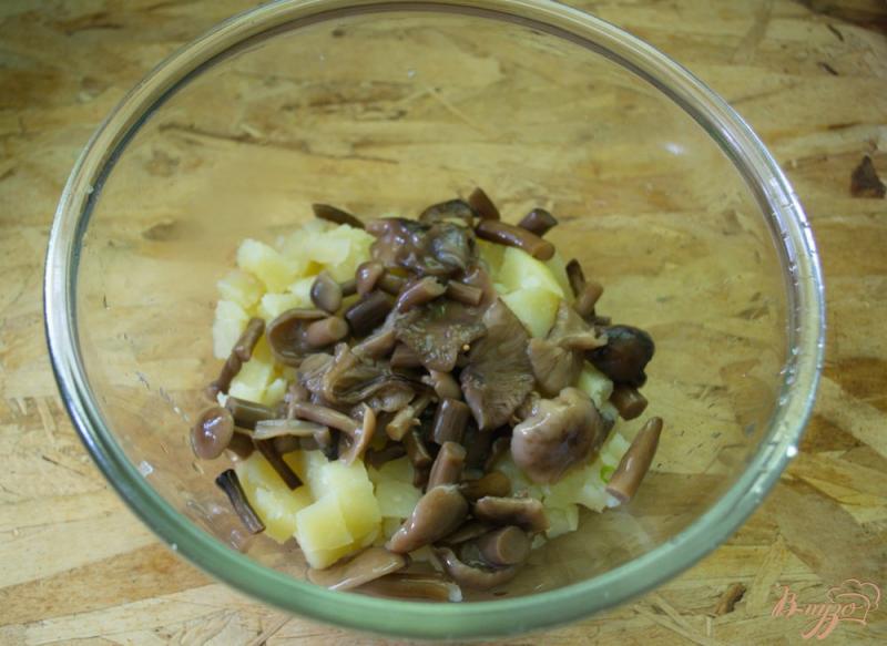 Фото приготовление рецепта: Салат овощной « Опенок » шаг №2