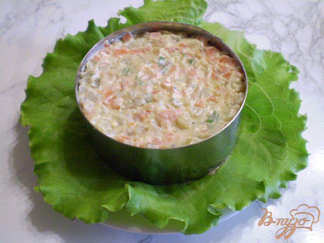 Фото приготовление рецепта: Салат овощной с фасолевым соусом шаг №6