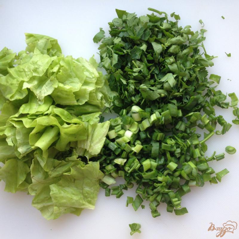 Фото приготовление рецепта: Салат «Зеленушка» шаг №2