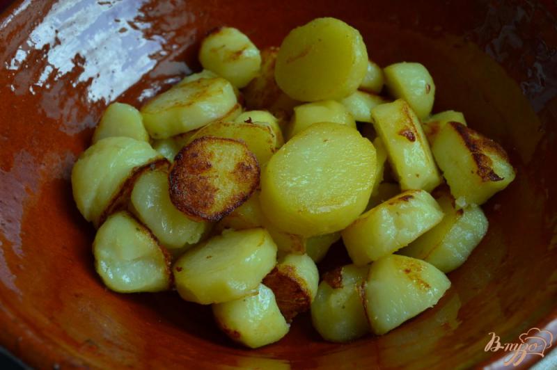 Фото приготовление рецепта: Салат из картофеля с тунцом шаг №3