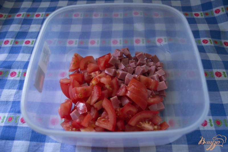 Фото приготовление рецепта: Маковый салат с ветчиной шаг №2