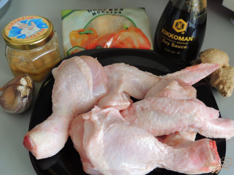 Фото приготовление рецепта: Курица в соевом соусе с имбирём шаг №1