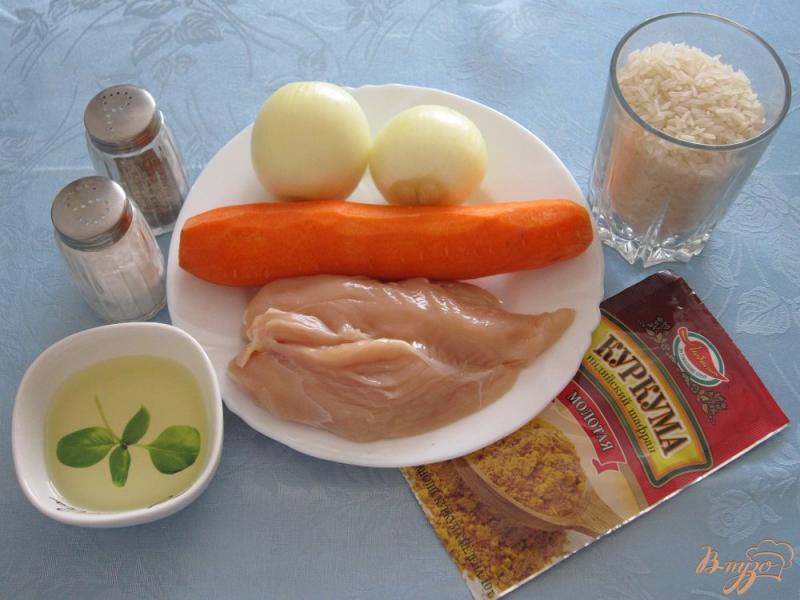 Фото приготовление рецепта: Куриное филе с рисом шаг №1